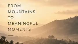 Golden sunrise over misty mountain coffee region
